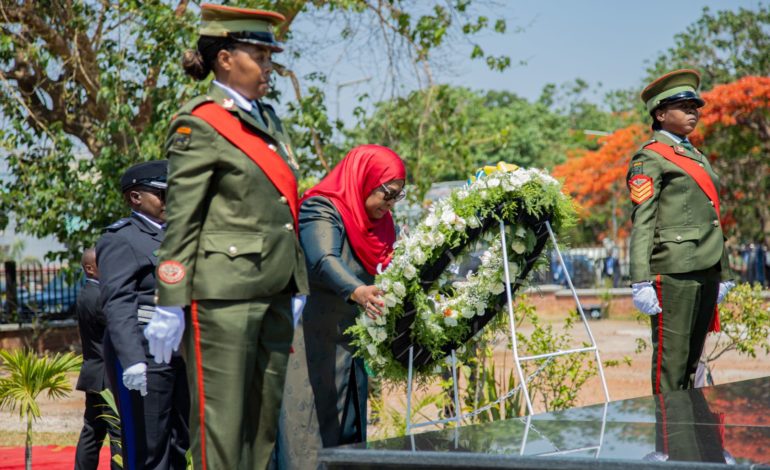  ZIARA YA RAIS SAMIA NCHINI ZAMBIA AWEKA SHADA MNARA WA UHURU ZAMBIA, NA KABURI LA DKT KAUNDA