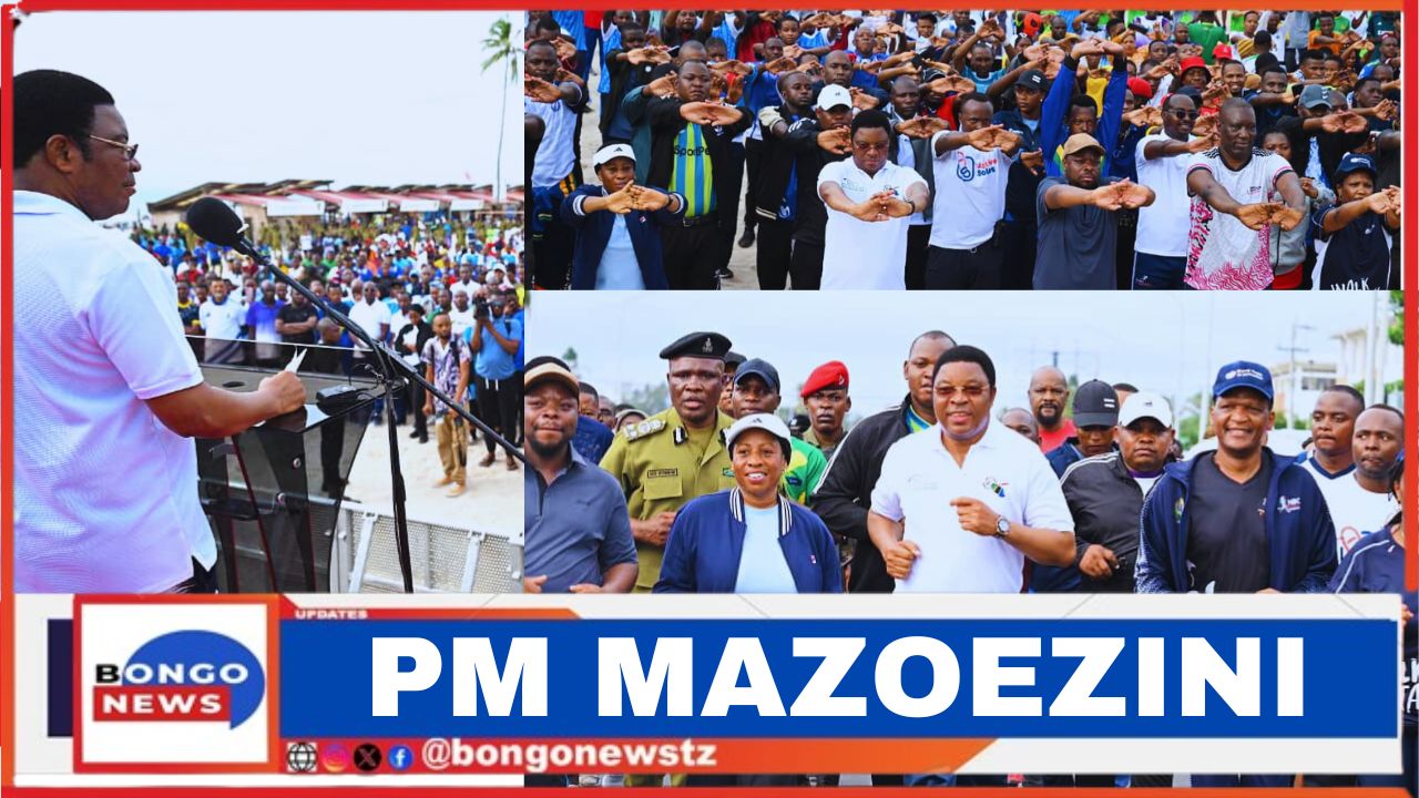 WAZIRI MKUU ASHIRIKI KAMPENI YA KITAIFA YA MAZOEZI YA WIZARA YA AFYA.
