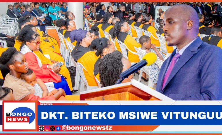  KUWENI BARAKA, SIO KITUNGUU KUWATOA MACHOZI WENGINE – DKT. BITEKO