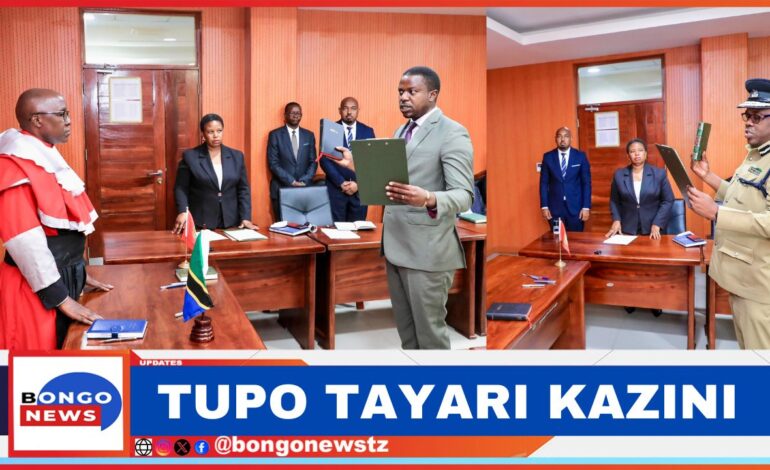  BASHUNGWA AAPISHWA KUWA MWENYEKITI WA TUME YA JESHI LA POLISI, MAGEREZA, ZIMAMOTO NA UHAMIAJI.