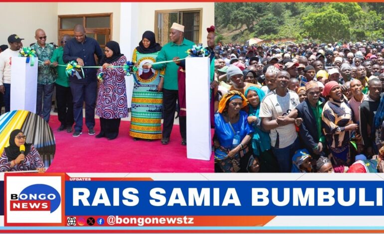  RAIS SAMIA AZINDUA JENGO LA HALMASHAURI BUMBULI: “JENGO HILI NI LA WANANCHI, HUDUMA ZOTE ZITAPATIKANA HAPA”