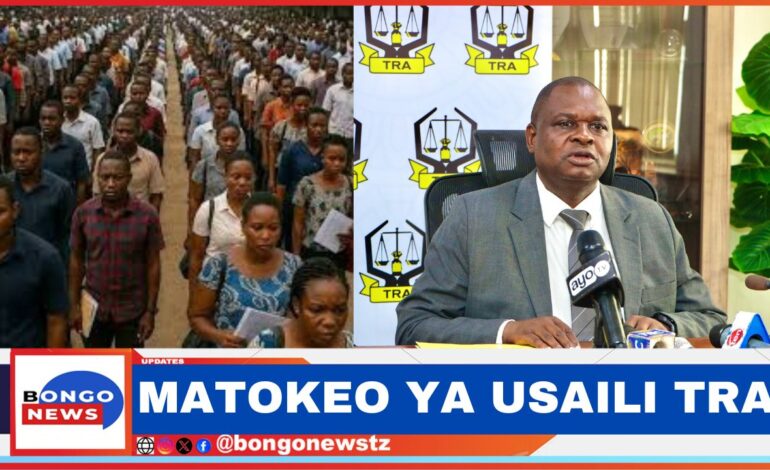  MATOKEO YA USAILI TRA KUTANGAZWA APRILI 25.2025